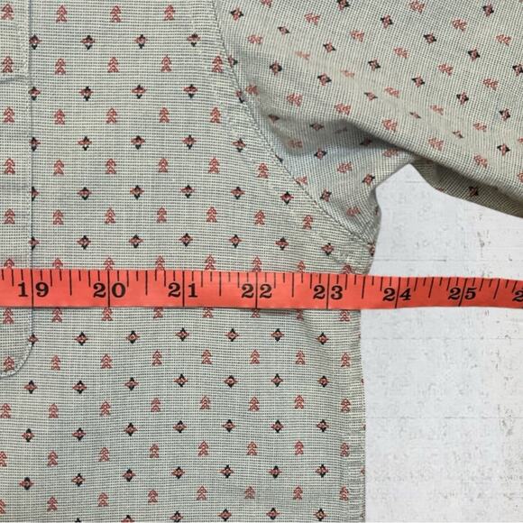 Ariat Men’s Size L Stretch All Over Arrow Print Short Sleeve Western Shirt - Picture 9 of 9